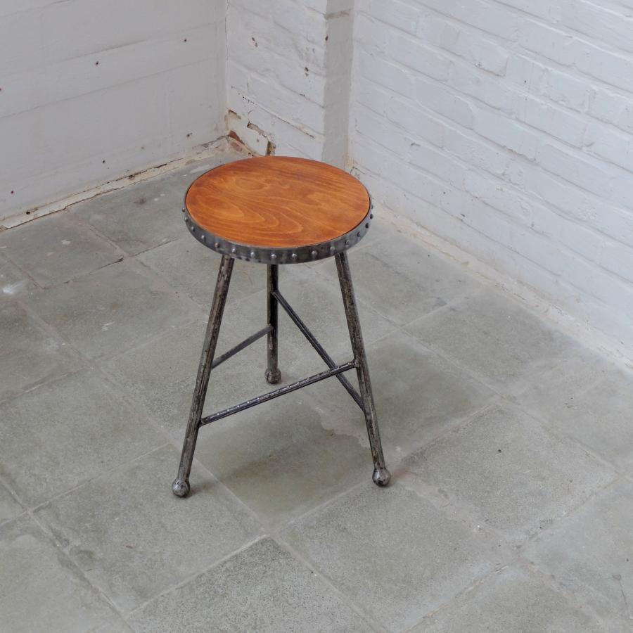 Vintage Industrial Stool Bold Design   Industrial Gypsy Stool 3.JPG